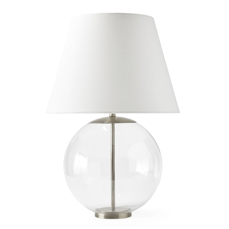Настольная лампа Emory Table Lamp Nickel Никель Прозрачный (Transparent) Настольная лампа Emory Table Lamp Nickel Никель Прозрачный (Transparent) в Волгограде | Loft Concept