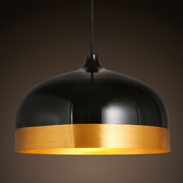 Подвесной светильник Cone Lux Pendant Black Черный Глянцевое золото Подвесной светильник Cone Lux Pendant Black Черный Глянцевое золото в Волгограде | Loft Concept