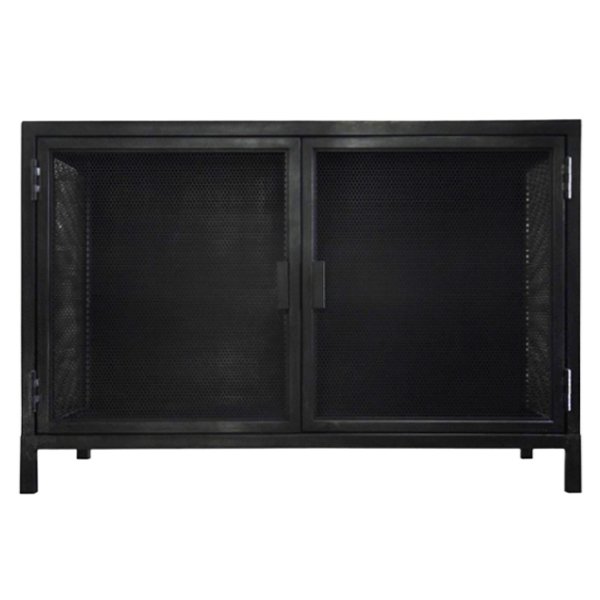 Буфет с 2-мя дверцами из металлической сетки Industrial Loft Dark Metal 2 Door Beto Cabinet Черный Буфет с 2-мя дверцами из металлической сетки Industrial Loft Dark Metal 2 Door Beto Cabinet Черный в Волгограде | Loft Concept