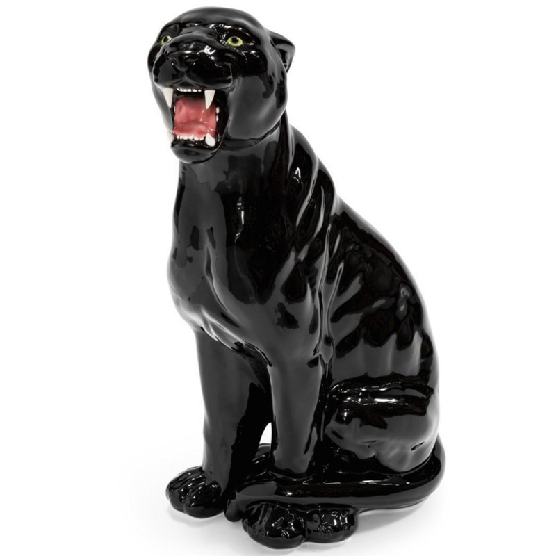 Статуэтка Abhika Leopard Dx Shiny Black Глянцевый черный Статуэтка Abhika Leopard Dx Shiny Black Глянцевый черный в Волгограде | Loft Concept