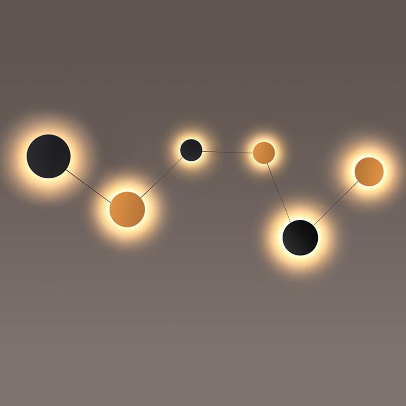 Бра Star System Sconce 6 Черный Золотой Бра Star System Sconce 6 Черный Золотой в Волгограде | Loft Concept