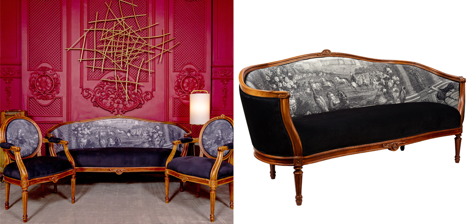Диван Black and White Versailles Sofa Диван Black and White Versailles Sofa - Loft-Concept в Волгограде