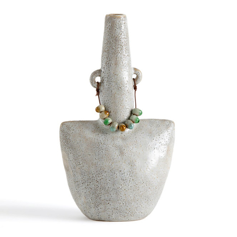 Ваза Ceramic Vase Beads On The Ears Бежевый Ваза Ceramic Vase Beads On The Ears Бежевый в Волгограде | Loft Concept