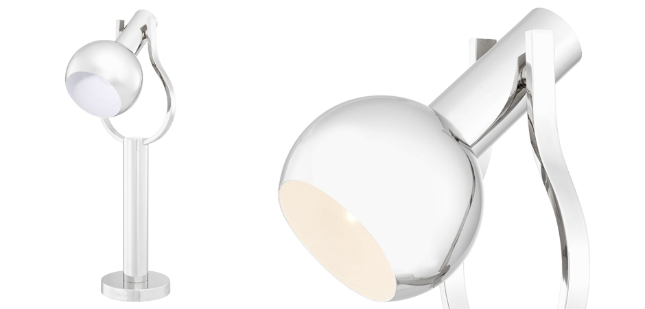 Настольная лампа Eichholtz Table Lamp Jaques Nickel Настольная лампа Eichholtz Table Lamp Jaques Nickel - Loft-Concept в Волгограде