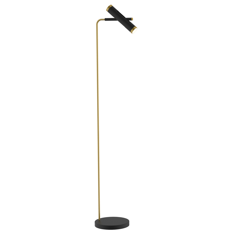 Торшер Rainer Floor Lamp black Черный Золотой Торшер Rainer Floor Lamp black Черный Золотой в Волгограде | Loft Concept