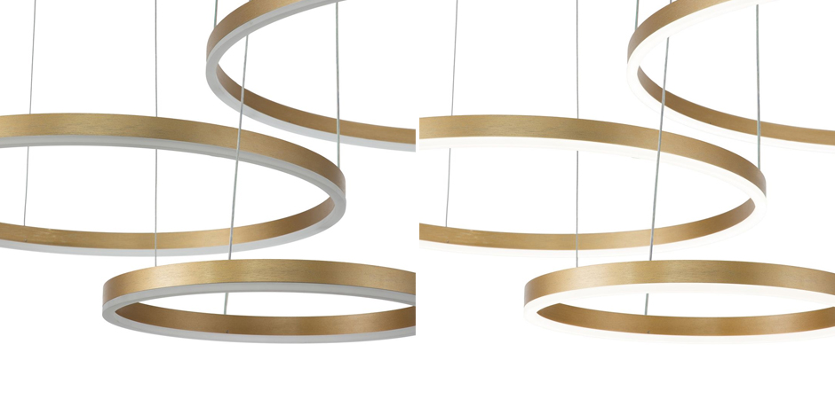Подвесной светильник Neo Circles Triple Gold Подвесной светильник Neo Circles Triple Gold - Loft-Concept в Волгограде