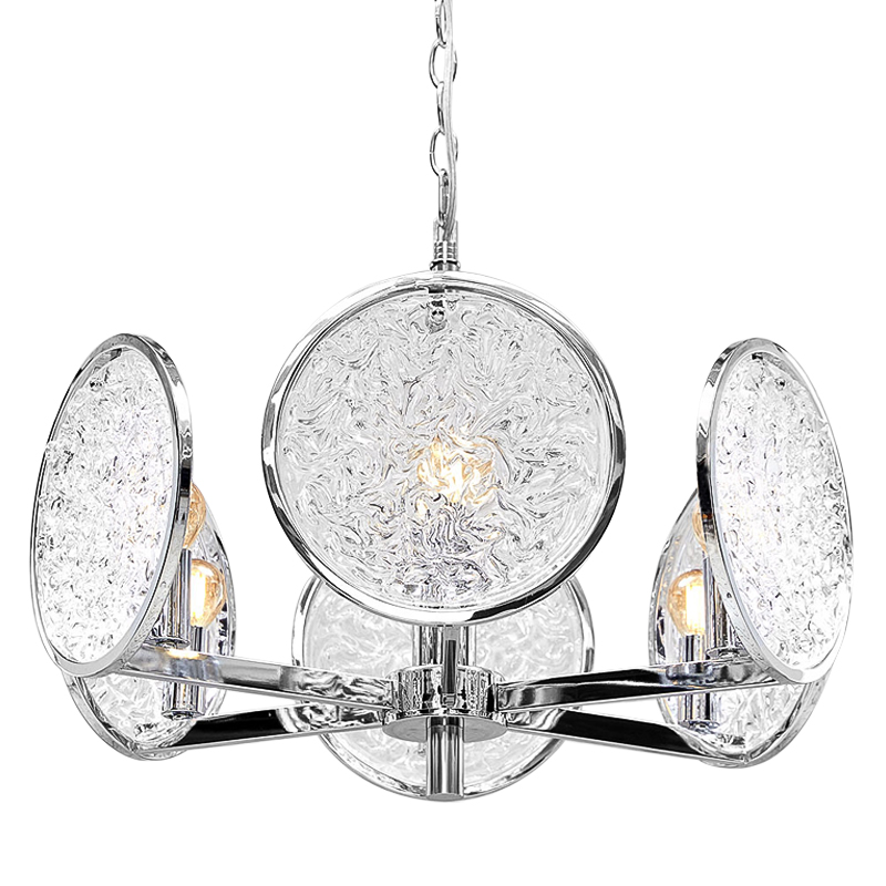 Люстра Geraldine Glass Silver Chandelier Прозрачное Стекло Серебряный Люстра Geraldine Glass Silver Chandelier Прозрачное Стекло Серебряный в Волгограде | Loft Concept