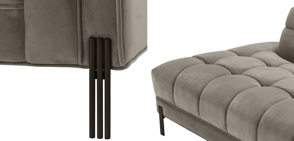 Кушетка Eichholtz Lounge Sofa Sienna Right greige Кушетка Eichholtz Lounge Sofa Sienna Right greige - Loft-Concept в Волгограде