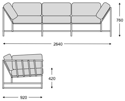 Диван Canvas & Copper Sofa Диван Canvas & Copper Sofa в Волгограде