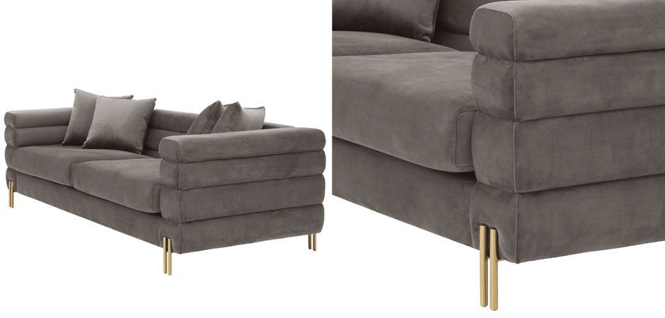 Диван Eichholtz Sofa York grey Диван Eichholtz Sofa York grey - Loft-Concept в Волгограде