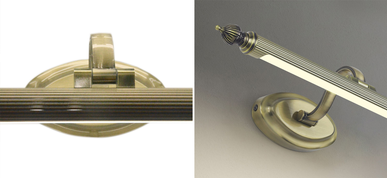 Настенная подсветка в бронзовом цвете  Cornice 57 см - фото №1