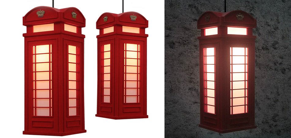 Подвесной светильник London Phone Booth Pendant - Loft-Concept в Волгограде