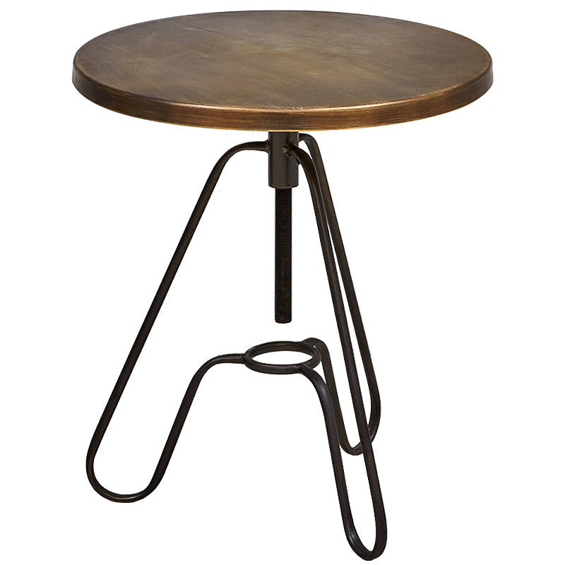 Приставной стол Grechen side table Бронза Черный Приставной стол Grechen side table Бронза Черный в Волгограде | Loft Concept