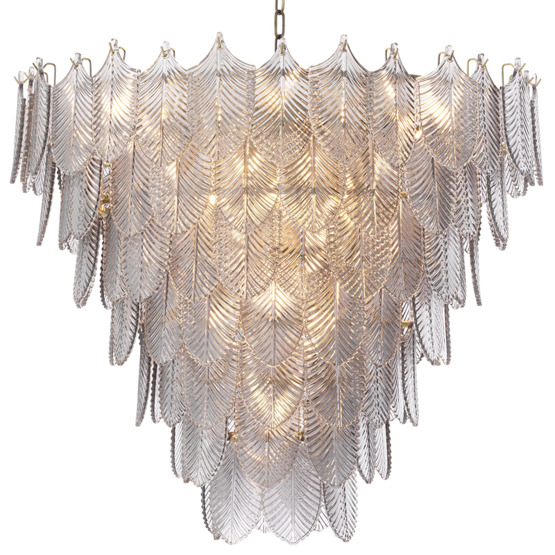 Люстра Eichholtz Chandelier Verbier L Латунь Стекло Смок Люстра Eichholtz Chandelier Verbier L Латунь Стекло Смок в Волгограде | Loft Concept