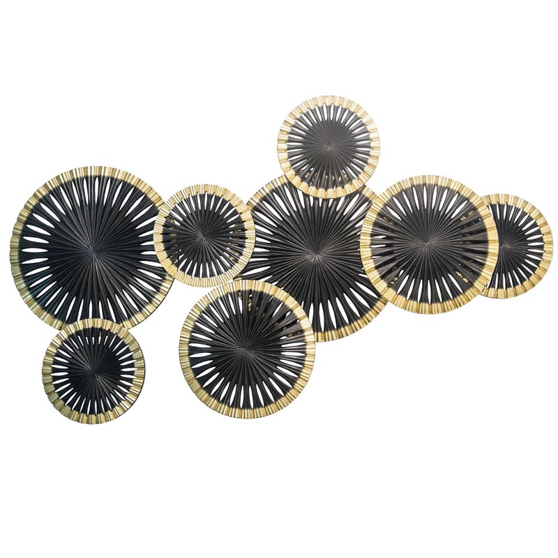 Арт-объект Apollo Black and Gold Wall Plaque Disc gap 8 Золотой Черный Арт-объект Apollo Black and Gold Wall Plaque Disc gap 8 Золотой Черный в Волгограде | Loft Concept