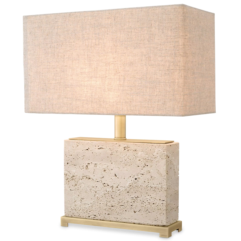 Настольная лампа Eichholtz Table Lamp Newton S Латунь Бежево-серый Настольная лампа Eichholtz Table Lamp Newton S Латунь Бежево-серый в Волгограде | Loft Concept