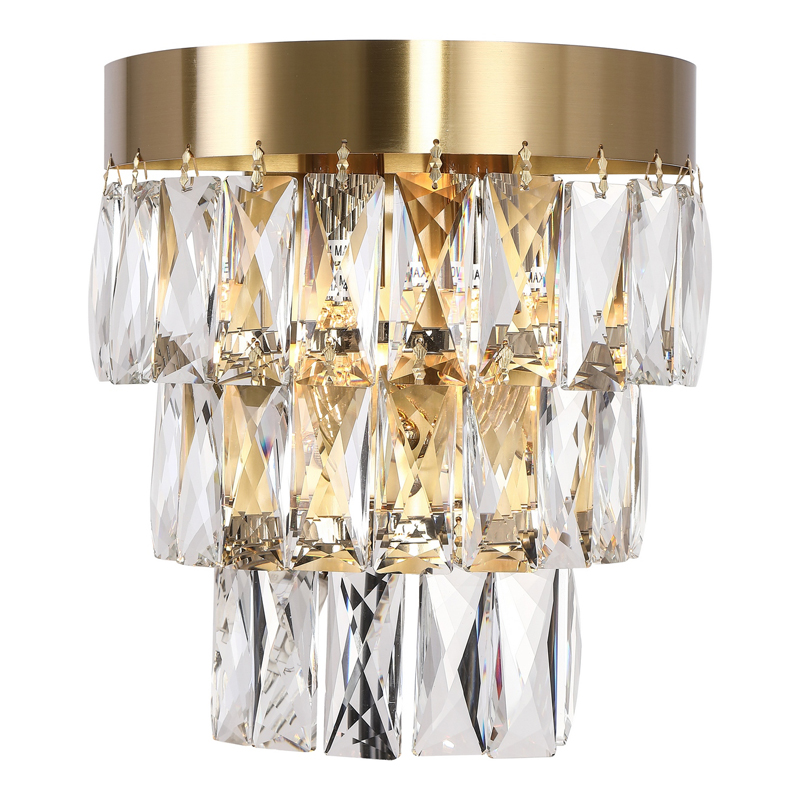 Бра Lunet Sconce Глянцевое золото Прозрачный в Волгограде | Loft Concept 