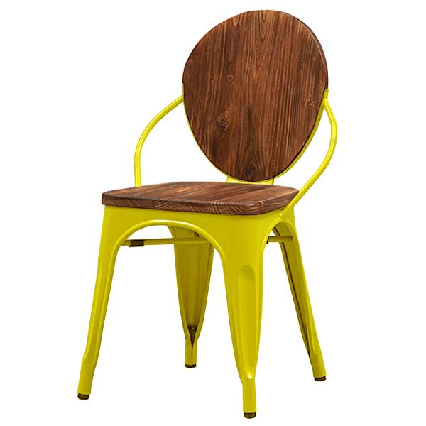 Стул Tolix chair Wooden Yellow Дуб темный Желтый Стул Tolix chair Wooden Yellow Дуб темный Желтый в Волгограде | Loft Concept