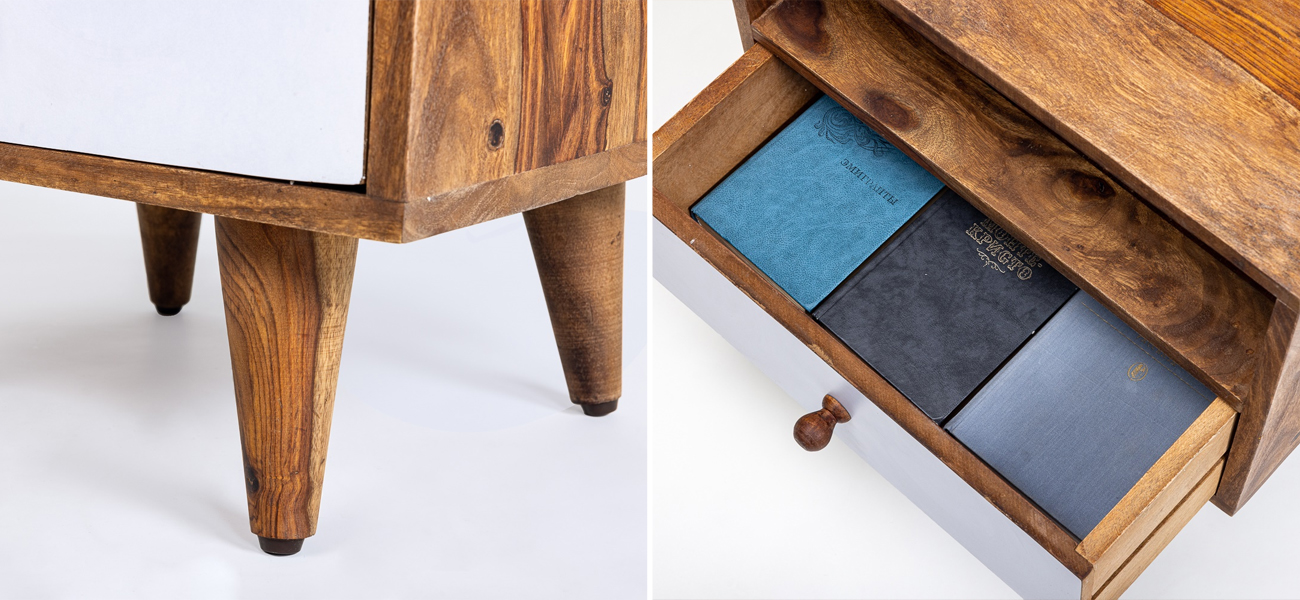 Тумба в скандинавском стиле Handmade Wooden - фото №1