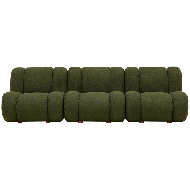 Модульный диван Erasmus Modular Sofa Green Зеленый Коричневый в Волгограде | Loft Concept 