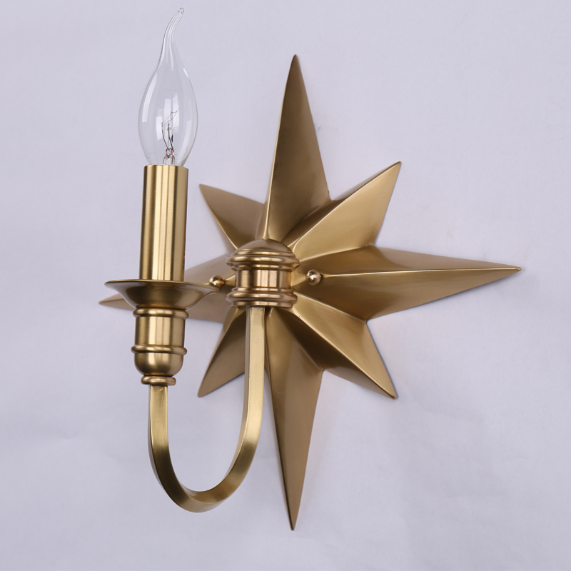 Бра Base Star Wall lamp Single Латунь Бра Base Star Wall lamp Single Латунь в Волгограде | Loft Concept