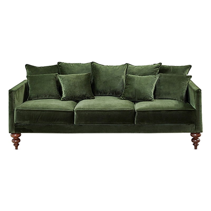 Диван Graceful Details Sofa Green Коричневый Зеленый Диван Graceful Details Sofa Green Коричневый Зеленый в Волгограде | Loft Concept