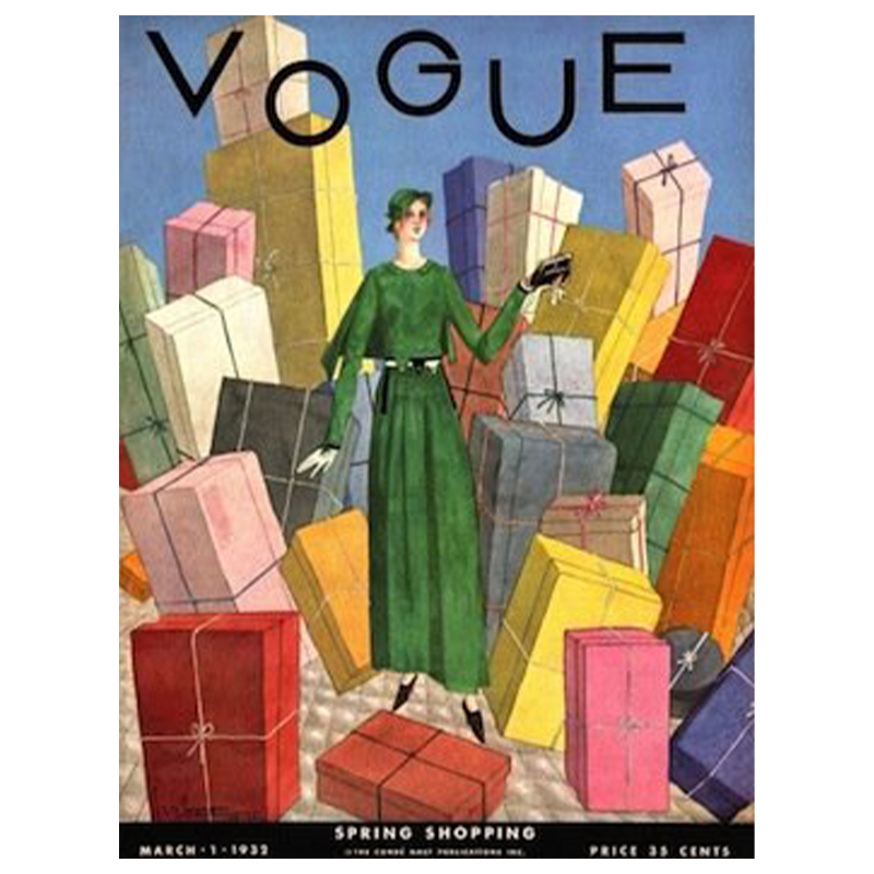 Постер Vogue Cover 1932 March Постер Vogue Cover 1932 March в Волгограде | Loft Concept