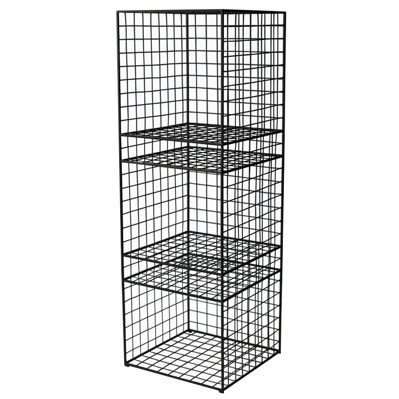 Стеллаж Higgs Industrial Metal Rust Rack Черный Стеллаж Higgs Industrial Metal Rust Rack Черный в Волгограде | Loft Concept