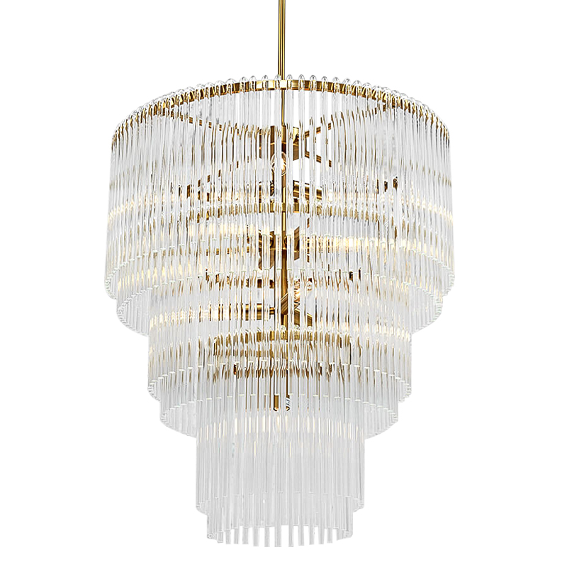 Люстра Nembus Cascade Chandelier Прозрачное Стекло Золотой Люстра Nembus Cascade Chandelier Прозрачное Стекло Золотой в Волгограде | Loft Concept