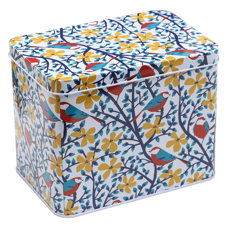 Шкатулка металлическая Birds and Bloom Colorful Metal Tea Box Мульти Шкатулка металлическая Birds and Bloom Colorful Metal Tea Box Мульти в Волгограде | Loft Concept