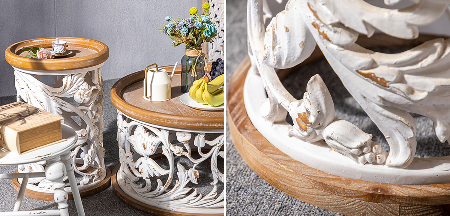 Приставной стол Fleurette Provence Side Table 42 - фото