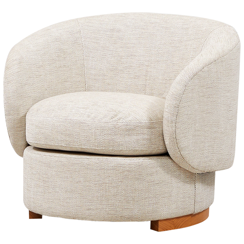 Кресло Toby Beige Armchair Бежевый Древесина Кресло Toby Beige Armchair Бежевый Древесина в Волгограде | Loft Concept