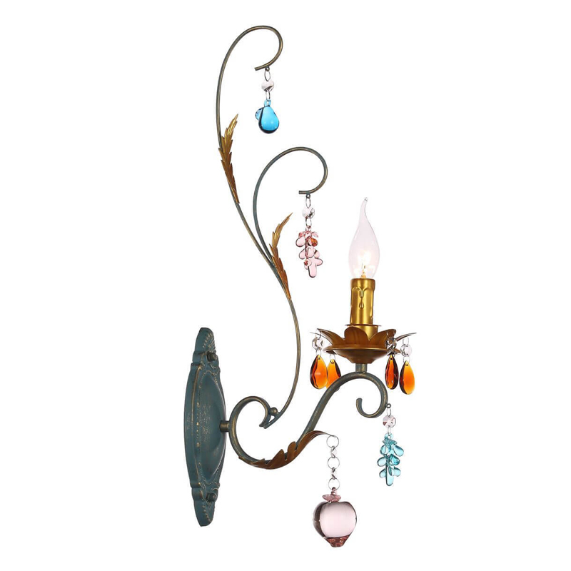 Бра Colored Glass Pendant Sconce Мульти Бра Colored Glass Pendant Sconce Мульти в Волгограде | Loft Concept