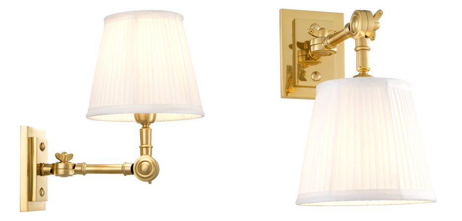 Бра Wall Lamp Wentworth Single Gold+White Бра Wall Lamp Wentworth Single Gold+White - Loft-Concept в Волгограде
