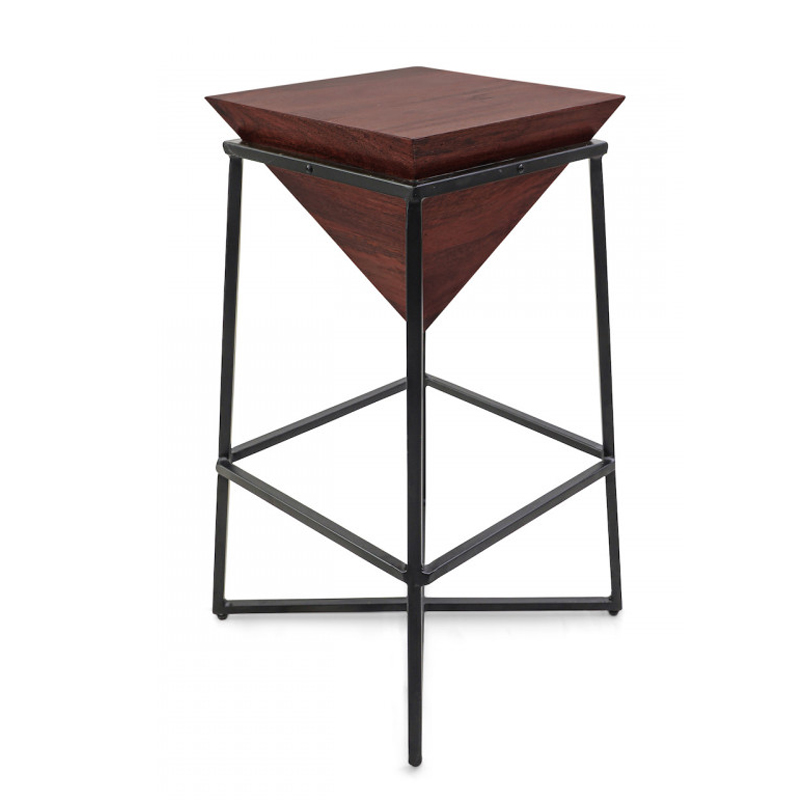 Приставной стол Inverted Pyramid Side Table dark Черный Коричневый Приставной стол Inverted Pyramid Side Table dark Черный Коричневый в Волгограде | Loft Concept