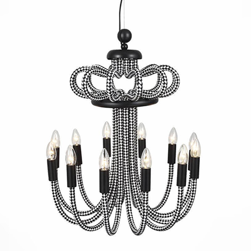 Люстра Belcalis chandelier Черно-белый Люстра Belcalis chandelier Черно-белый в Волгограде | Loft Concept