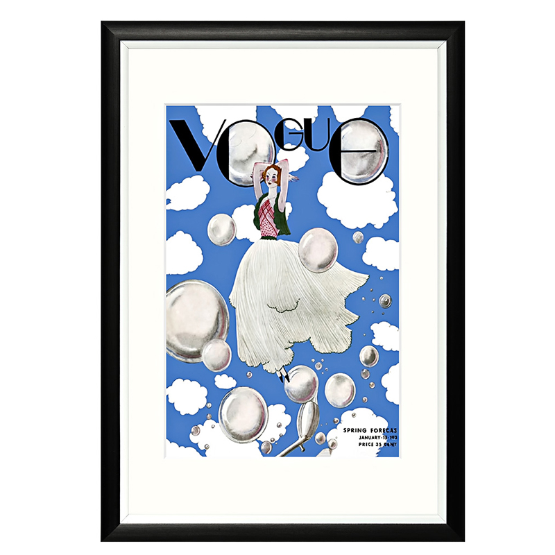 Постер Vogue January 1931 Черный Белый Синий Постер Vogue January 1931 Черный Белый Синий в Волгограде | Loft Concept