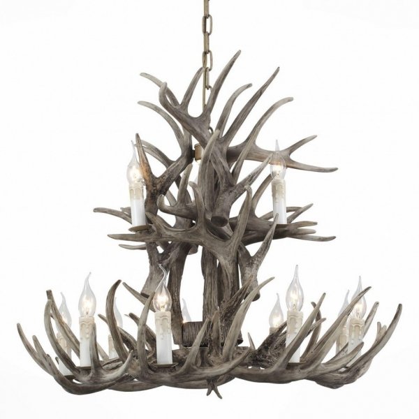 Люстра Hornland Chandelier 12 Grey Серый Люстра Hornland Chandelier 12 Grey Серый в Волгограде | Loft Concept
