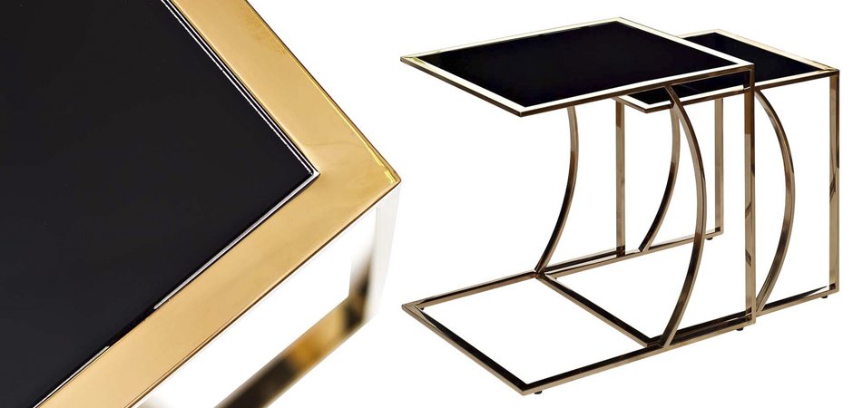 Приставной стол Metal Crescent Side Table Gold Приставной стол Metal Crescent Side Table Gold - Loft-Concept в Волгограде