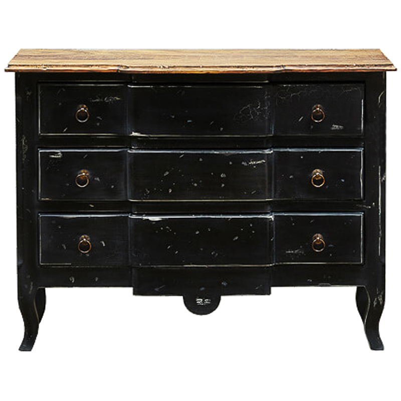 Комод в винтажном стиле Renee Black Vintage Commode Черный Коричневый Винтажный черный Комод в винтажном стиле Renee Black Vintage Commode Черный Коричневый Винтажный черный в Волгограде | Loft Concept