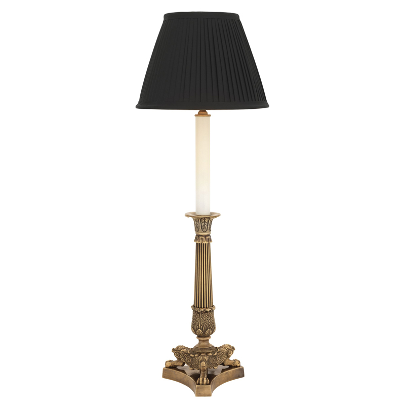 Настольная лампа Eichholtz Table Lamp Perignon Brass Винтажная латунь Черный Настольная лампа Eichholtz Table Lamp Perignon Brass Винтажная латунь Черный в Волгограде | Loft Concept