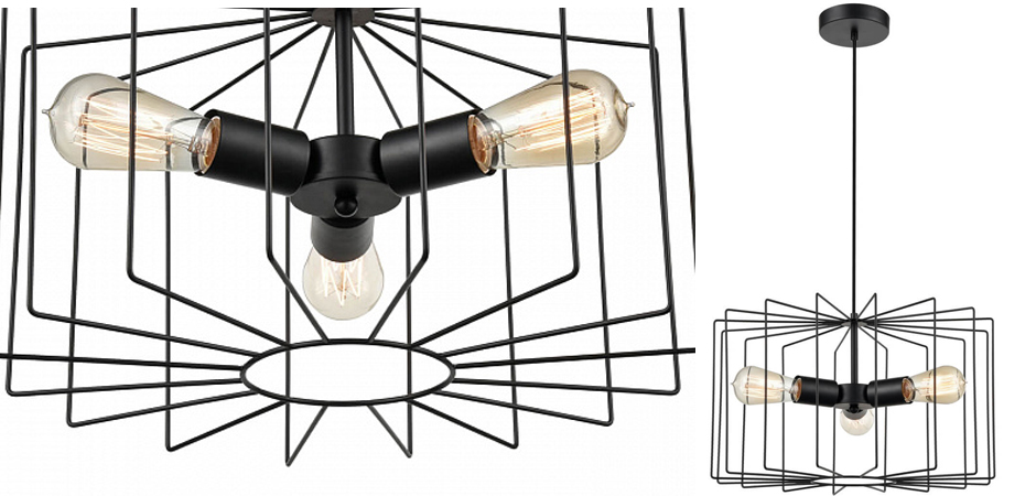 Люстра Cage Wire Color black Люстра Cage Wire Color black - Loft-Concept в Волгограде
