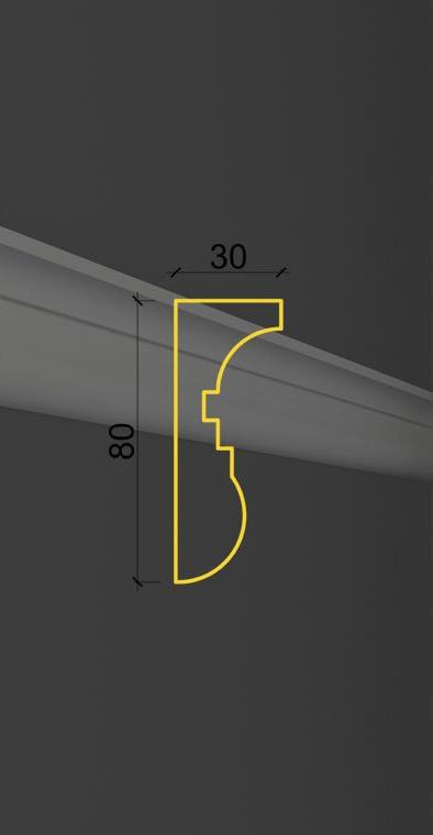 Гладкий молдинг MT-27 в Волгограде