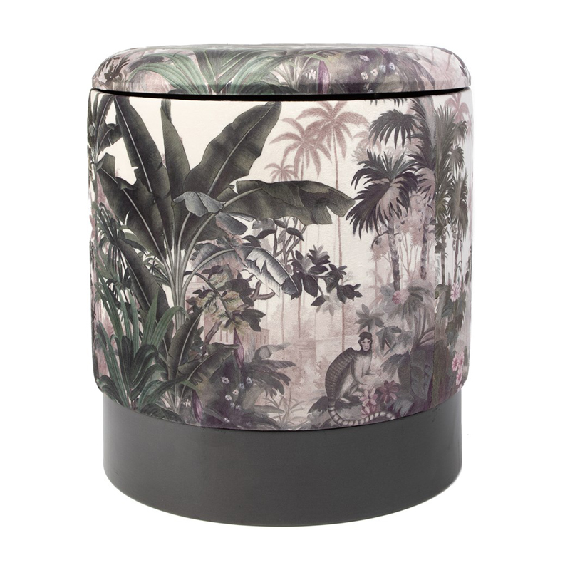 Пуф PUF Jungle Print rainforest Мульти Черный Пуф PUF Jungle Print rainforest Мульти Черный в Волгограде | Loft Concept
