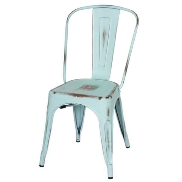 Кухонный стул Tolix Chair Vintage Blue Винтажный голубой Кухонный стул Tolix Chair Vintage Blue Винтажный голубой в Волгограде | Loft Concept