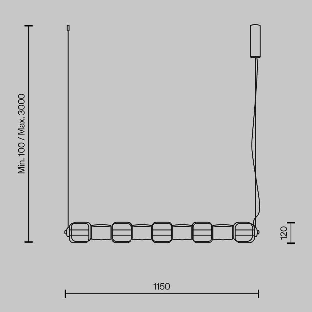 Подвесной светильник Ritmo 3000К 22Вт в Волгограде