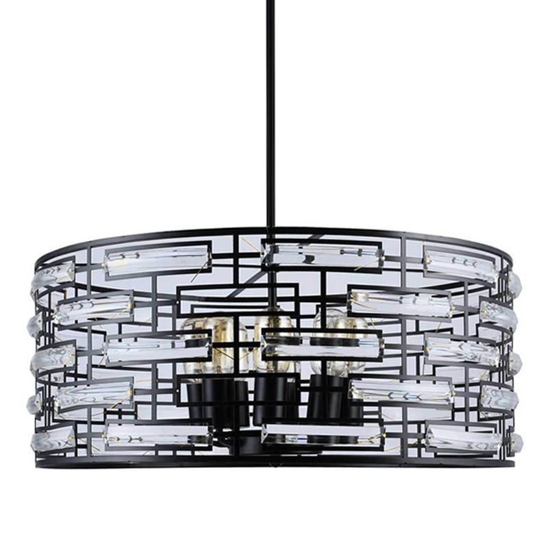 Люстра Metal Coil chandelier 60 Черный Люстра Metal Coil chandelier 60 Черный в Волгограде | Loft Concept