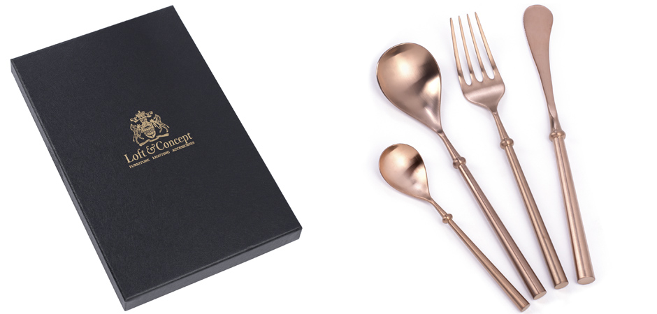 Столовые приборы Ring Handle Copper Столовые приборы Ring Handle Copper - Loft-Concept в Волгограде