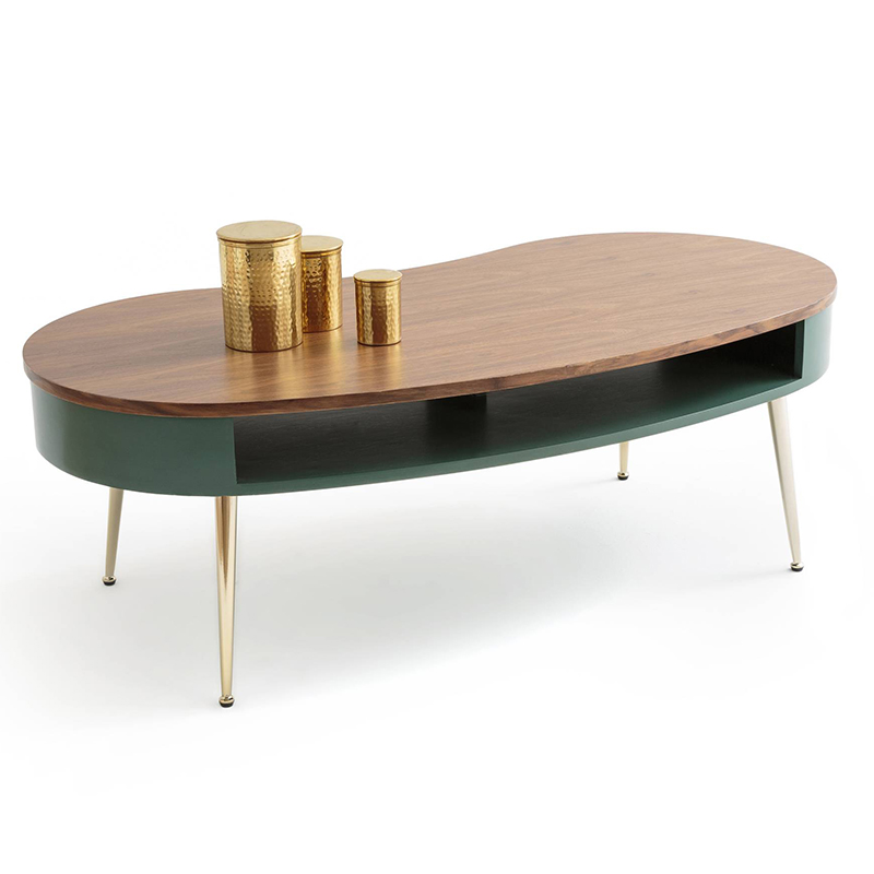 Кофейный стол Torborg Coffee Table Орех Изумрудный Золотой Кофейный стол Torborg Coffee Table Орех Изумрудный Золотой в Волгограде | Loft Concept