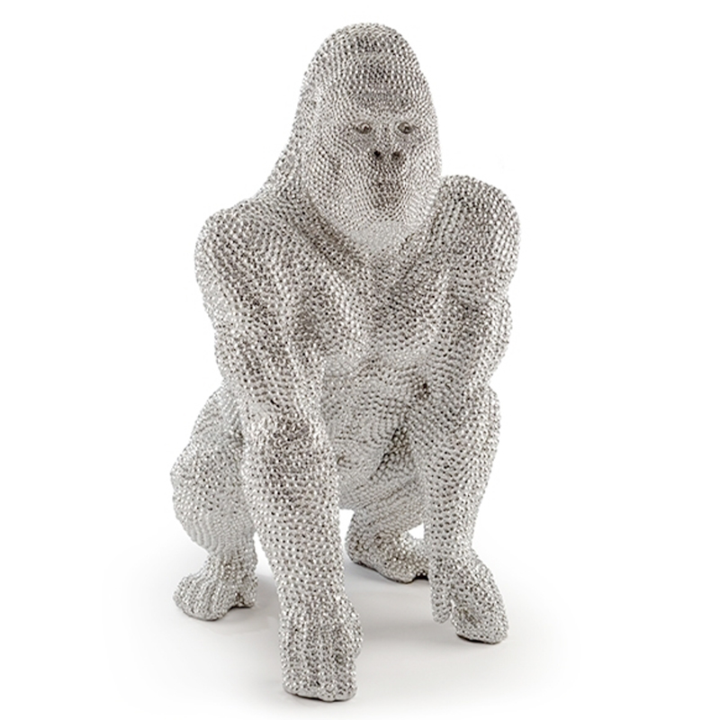 Статуэтка Gorilla Silver Серебряный Статуэтка Gorilla Silver Серебряный в Волгограде | Loft Concept
